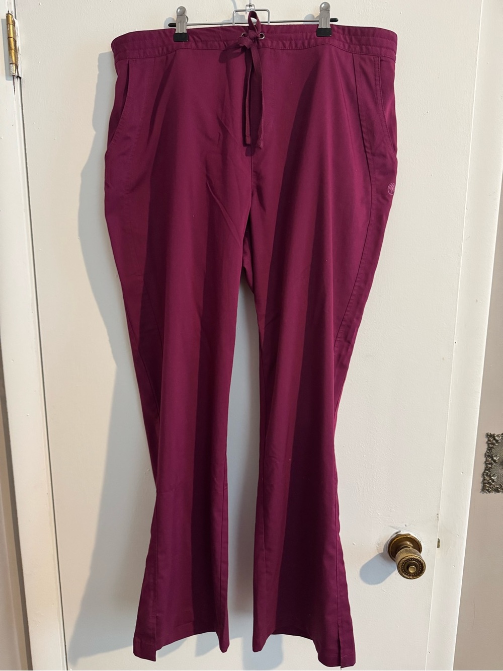Healing Hands Wine Scrub Pants
